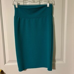 LuLaRoe Vibrant Teal Pencil Skirt